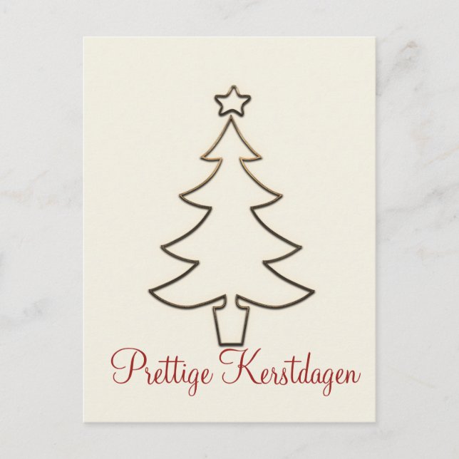 Carte Postale Prettige Kerstdagen (Devant)