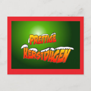 Carte Postale Prettige Kerstdagen Lettres rencontre Sneeuw Brief