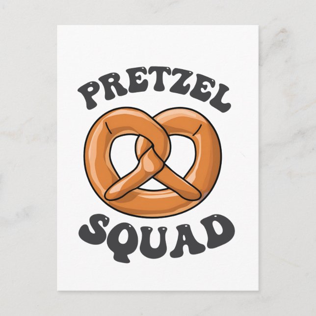Carte Postale Pretzel Squad Funny Oktoberfest Pretzel Lover Germ (Devant)