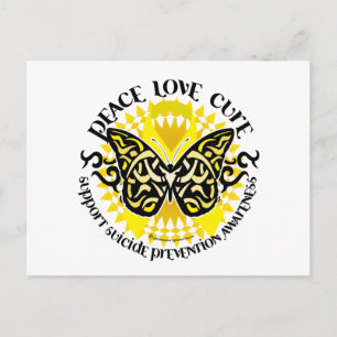 Carte Postale Prévention du suicide Papillon tribal