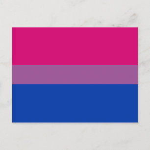 Carte Postale Pride bisexuelle (Bi Drapeau)