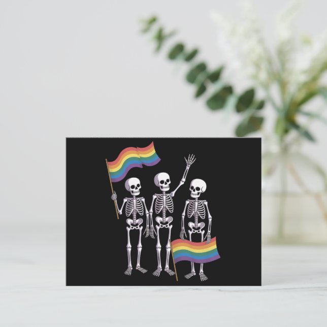 Carte Postale Pride Droits LGBT Lesbian Gay Ally LGBTQ Trans (Debout devant)