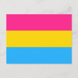 Carte Postale Pride transexuelle (drapeau panaché)