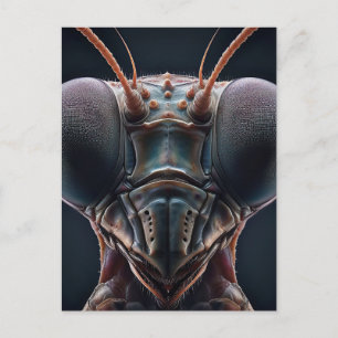 Carte Postale Prier Mantis Fermer Macro