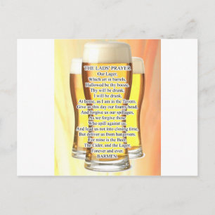 Carte Postale Prière des gars