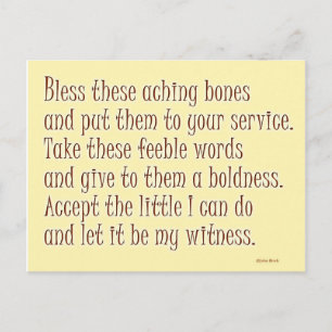 Carte Postale Prière humoristique