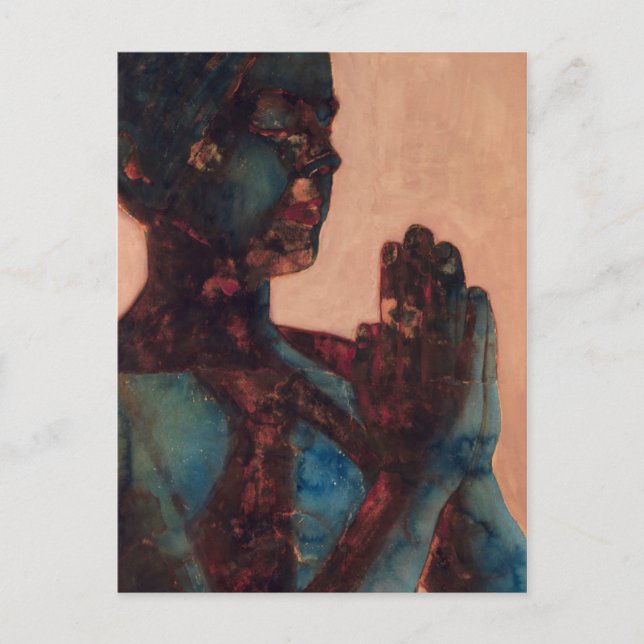 Carte Postale Prière indienne (Devant)