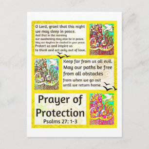 Carte Postale Prière Juive De Protection Ville De Jérusalem