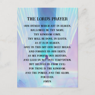 Carte Postale Prière - La Prière du Seigneur