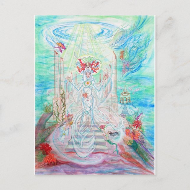 Carte Postale Priestesse de la mer (Devant)