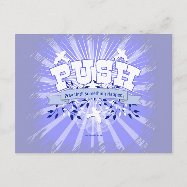 Carte Postale Priez Jusqu'À Ce Que Quelque Chose Arrive (Devant)