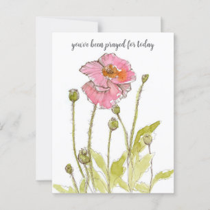Carte Postale Priez Pour Vous Religieux Poppies Roses Fleurs