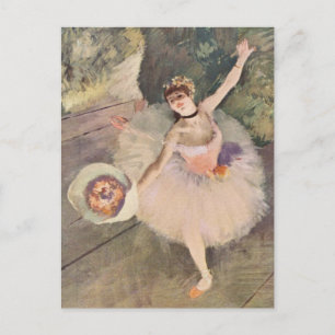 Carte Postale Prima Ballerina s'inclinant sur la scène Edgar Deg
