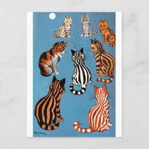 Carte Postale Primadonna de la nuit, Louis Wain