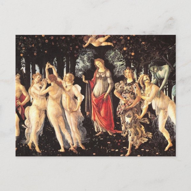 Carte Postale Primavera / Allégorie du printemps par Botticelli (Devant)