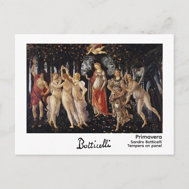 Carte Postale Primavera de Botticelli (Devant)