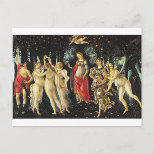 Carte Postale Primavera par Sandro Botticelli