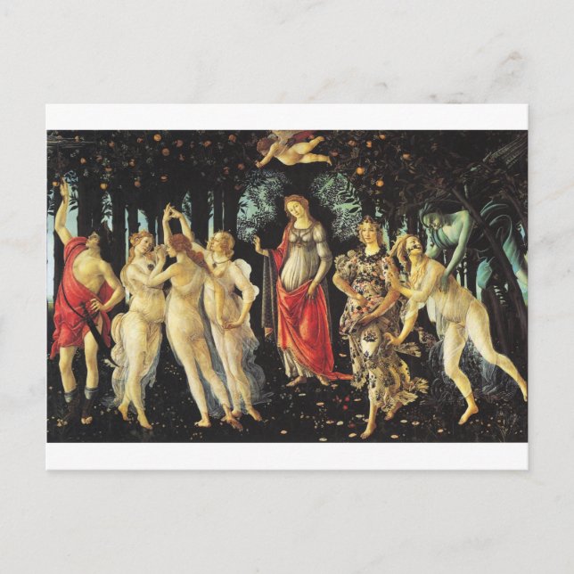Carte Postale Primavera par Sandro Botticelli (Devant)