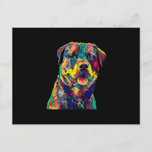 Carte Postale prime pour chien rottweiler