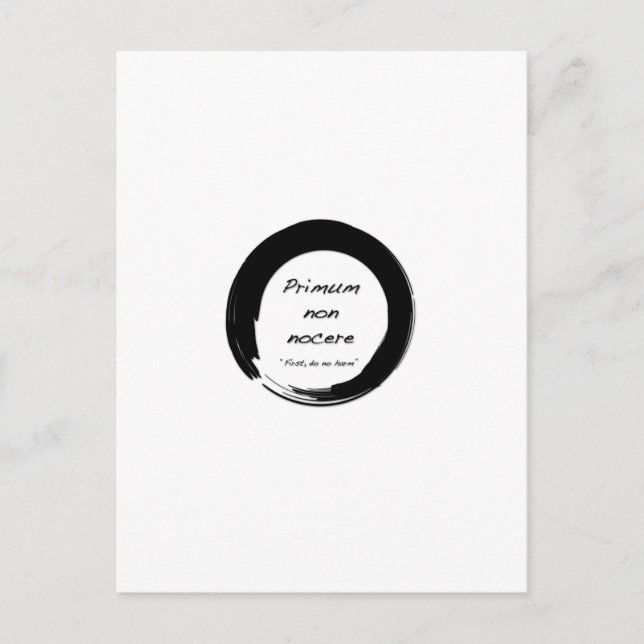 Carte Postale Primum Non Nocere (Devant)