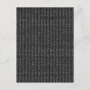 Carte Postale Primzahlen