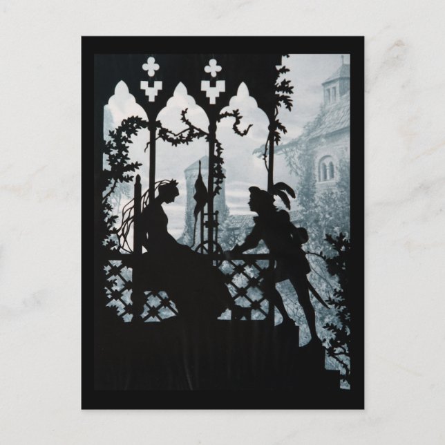 Carte Postale Prince Charming et Princesse (Devant)