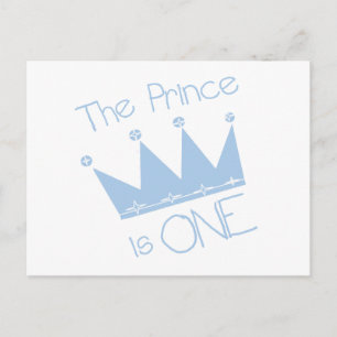 Carte Postale Prince Crown 1er Anniversaire Tshirts et cadeaux