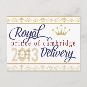 Carte postale Prince de Cambridge