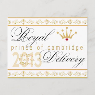 Carte postale Prince de Cambridge