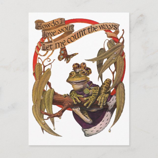 Carte postale Prince de grenouille enchantée (Devant)