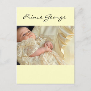 Carte Postale Prince George Christening