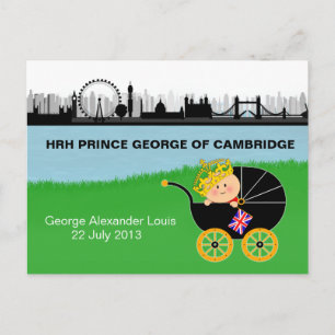 Carte postale Prince George de Cambridge