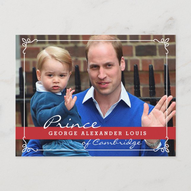 Carte Postale Prince George et Prince William (Devant)