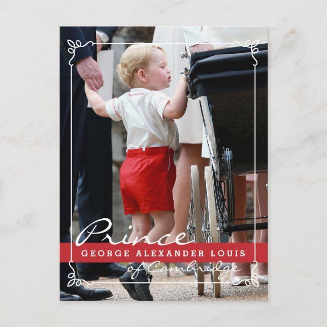 Carte Postale Prince George et Prince William (Devant)