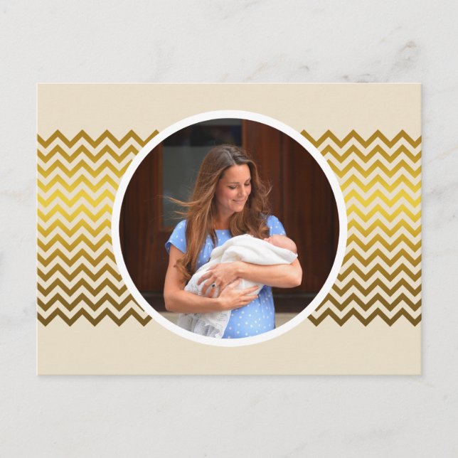 Carte Postale Prince George Royal Baby (Devant)
