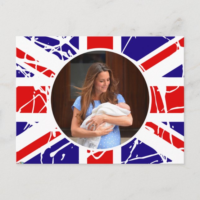 Carte Postale Prince George Royal Baby (Devant)