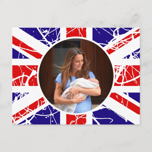 Carte Postale Prince George Royal Baby (Devant)