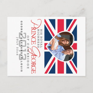 Carte Postale Prince George - William & Kate
