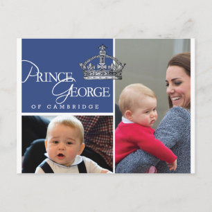 Carte Postale Prince George - William & Kate