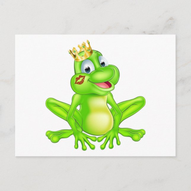 Carte Postale Prince grenouille dessiné (Devant)