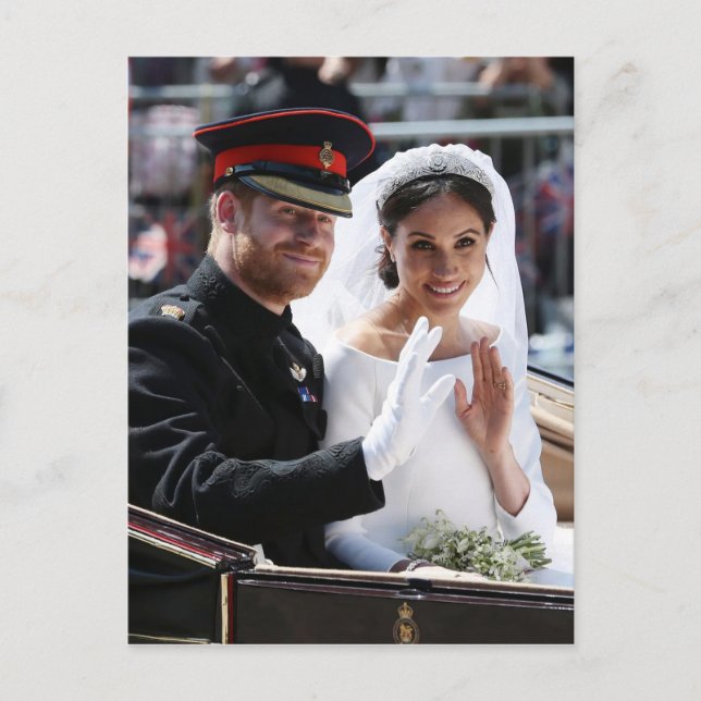 Carte Postale Prince Harry et Meghan Markle Mariage royal (Devant)