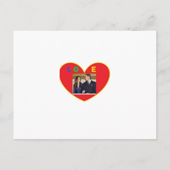 Carte Postale Prince Harry & Kate (Devant)