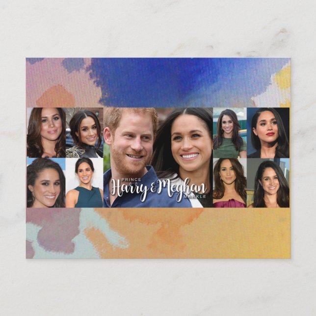 Carte Postale Prince Harry & Meghan Markle (Devant)