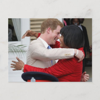 Carte postale Prince Harry & PM Portia Simpson Mil