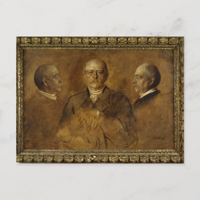 Carte Postale Prince Otto von Bismarck, 1884 (Devant)