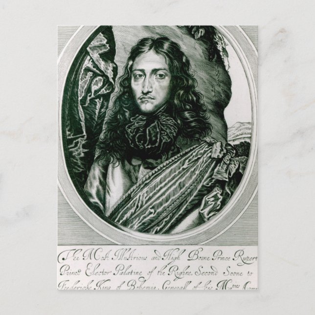 Carte Postale Prince Rupert du Rhin gravé par William (Devant)