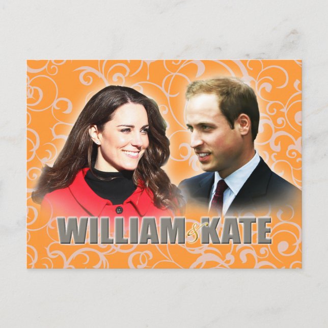 Carte postale Prince William & Kate Middleton (Devant)