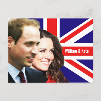 Carte Postale Prince William & Kate Postcard