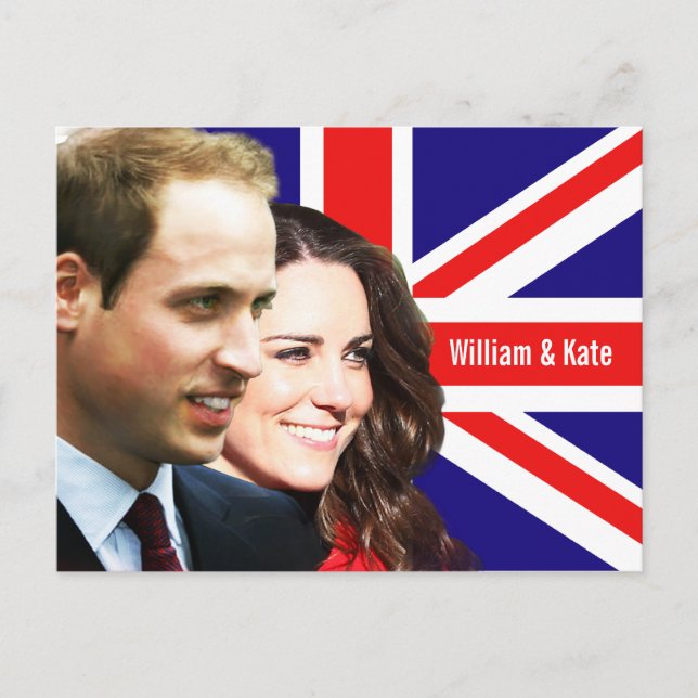 Carte Postale Prince William & Kate Postcard (Devant)