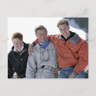 Carte Postale Princes Charles William Harry 2005